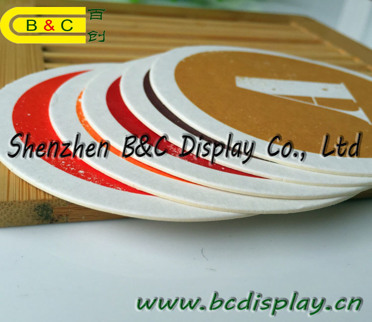 Eco-Friendly Paper Coaster, Place Mat, Gift Coaster. Beer Mat with SGS (B&C-G108)