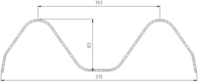 85-310 Type Guardrail Beam Roll Forming Machine