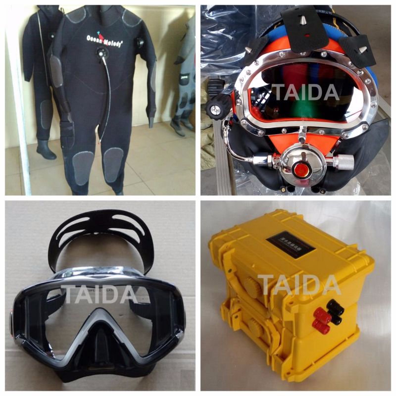 Underwater Marine Commercial Diver Video Communication Dive Diving Helmet Equipment