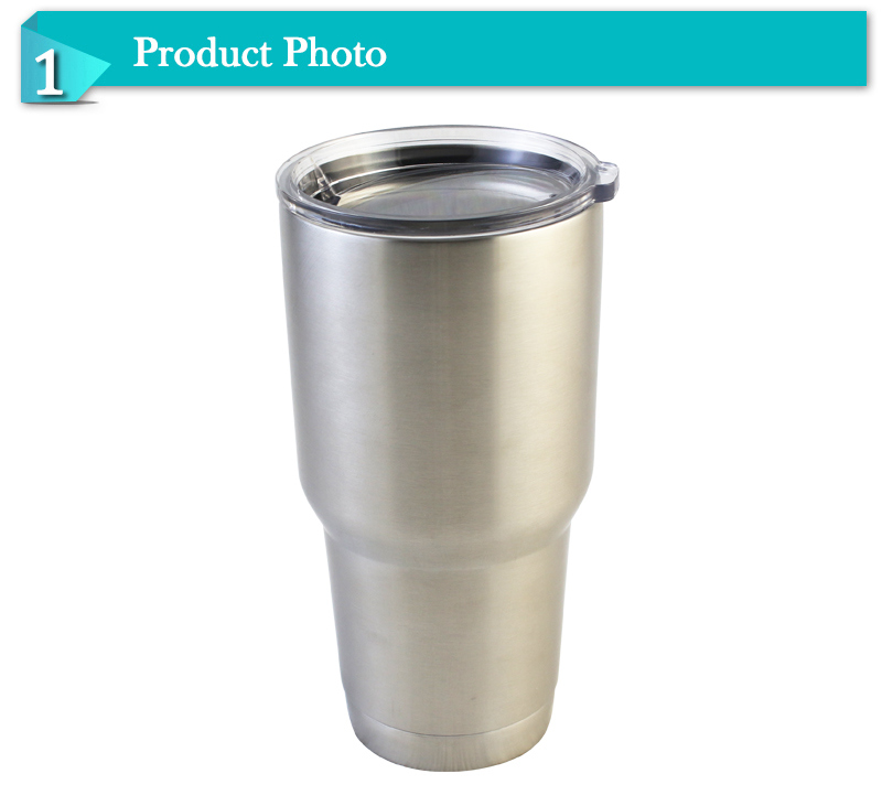 Double Wall Vacuum Stainless Steel Travel Coffee Drinking Mug (MSAT)