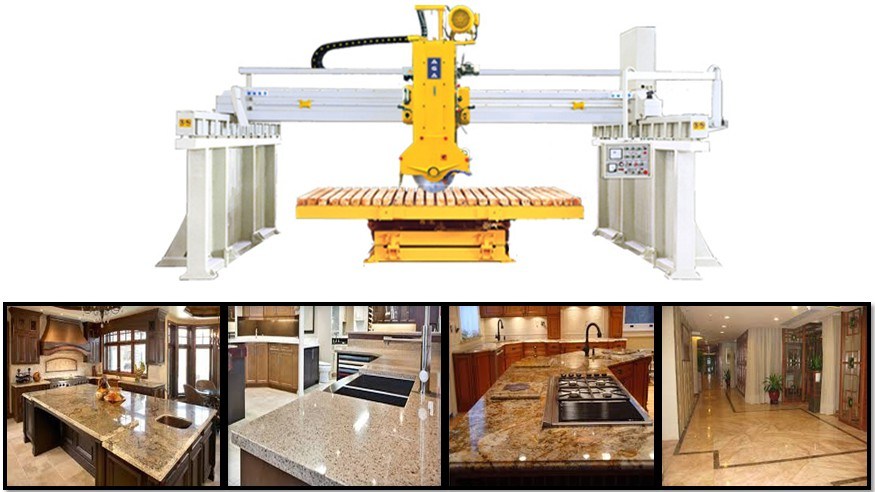 Premium Stone Bridge Saw for Cutting Marble Granite Slabs&Tiles&Counter Tops&Vanity Tops (HQ400-HQ600-HQ700)