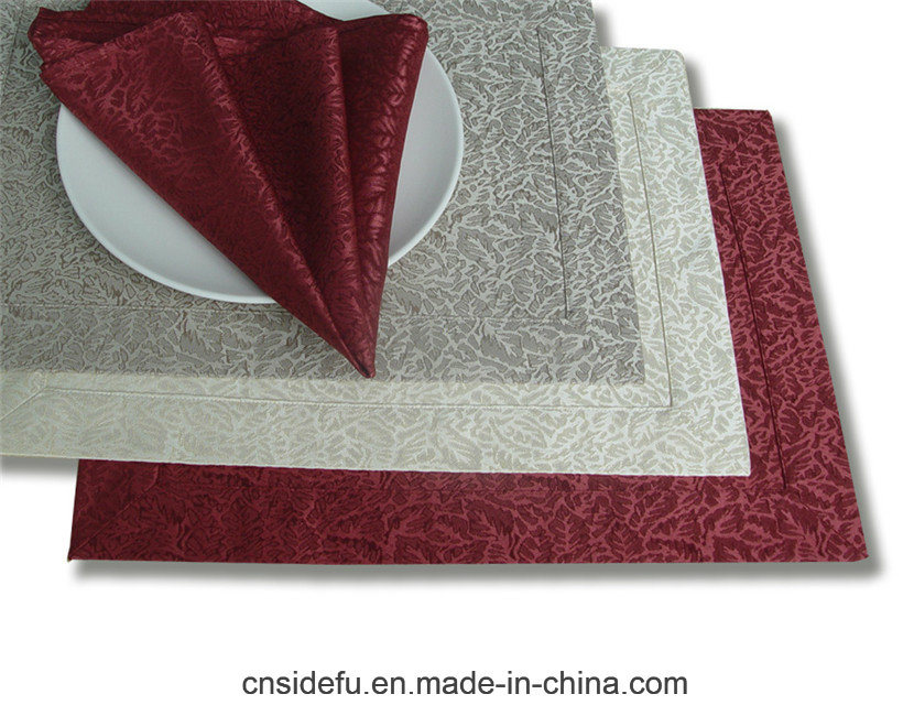Fashionable Restaurant Buffet Polyester Jacquard Placemat