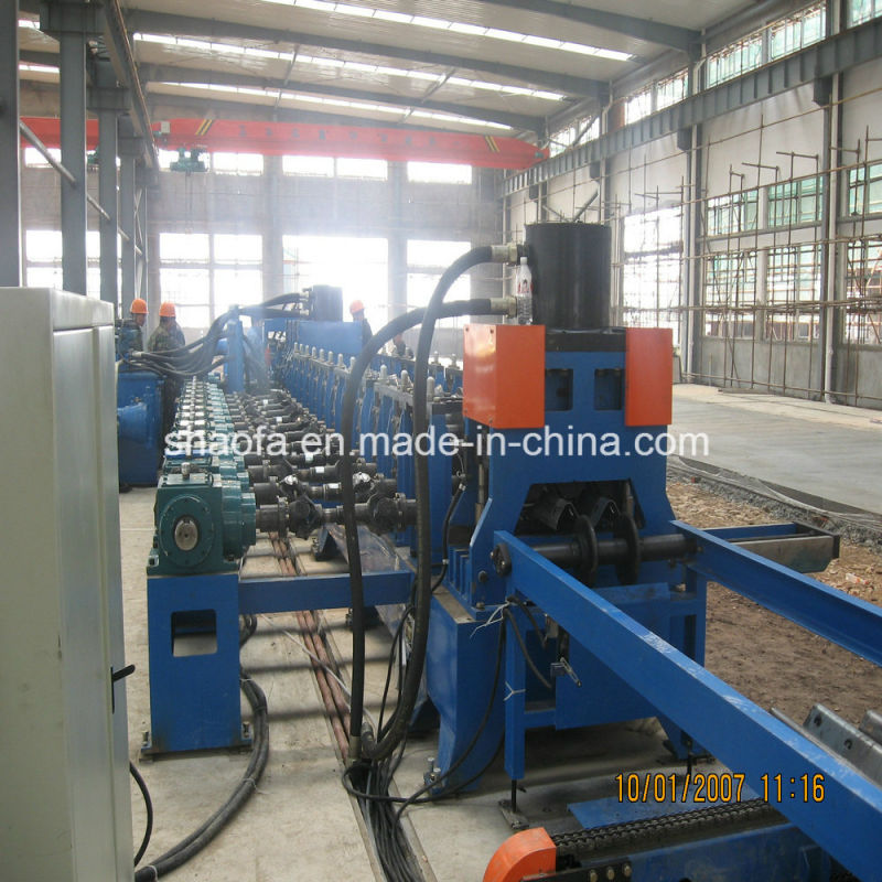 Automatic Standard Two Waves Highway Guardrail Roll Forming Machine