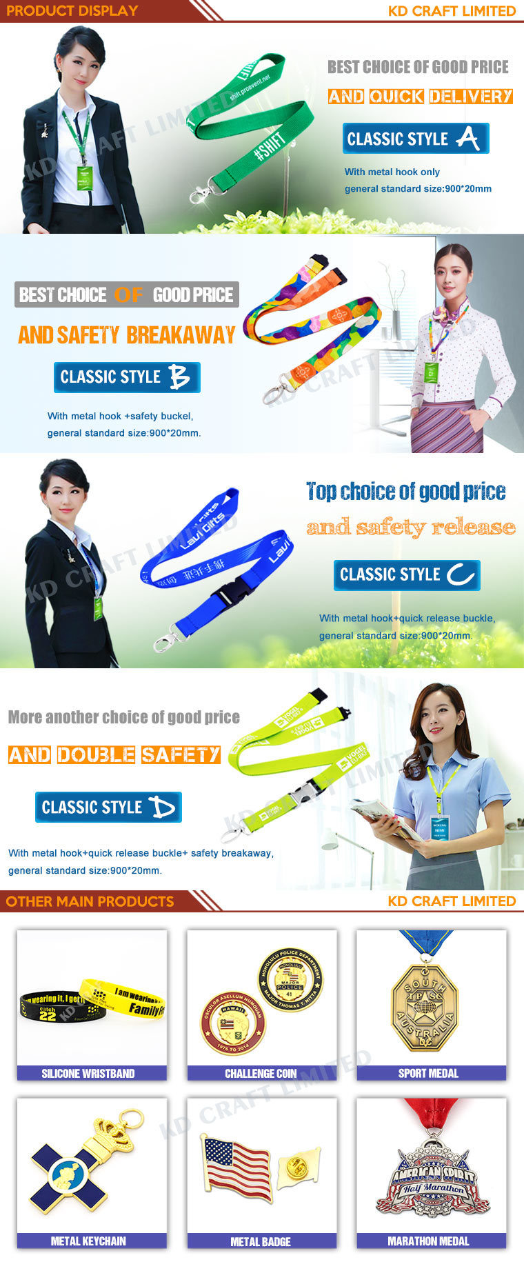 Hot Sale Customized Design Flat Polyester Printing Lanyard Neck Strap Ribbon From China in High Quality
