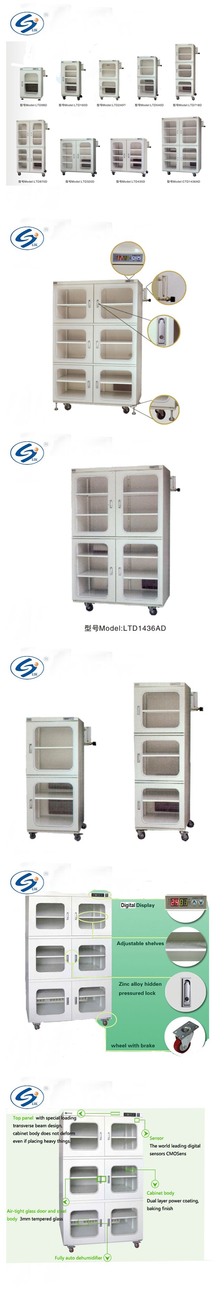 ISO Humidity Proof Medical Nitrogen Drying Cabinet with Wheels