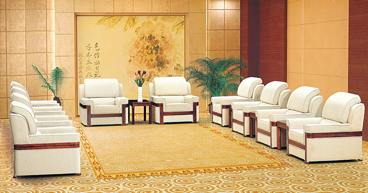 Malaysia Full Set Sectional PU Leather Sofa for Meeting Room