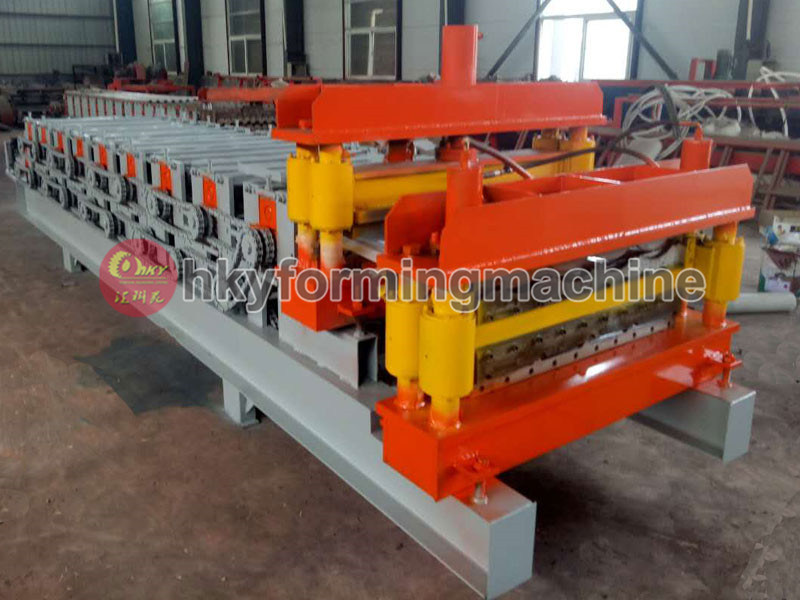 Glazed Tile Roof Panel Double Layer Cold Roll Forming Machine