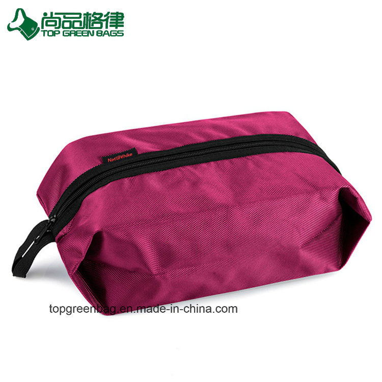 Custom Fashion Nylon Foldable Shoe Travel Bag with Zipper