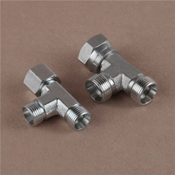 Swivel Carbon Steel Branch Tees Adapter Hose Fitting