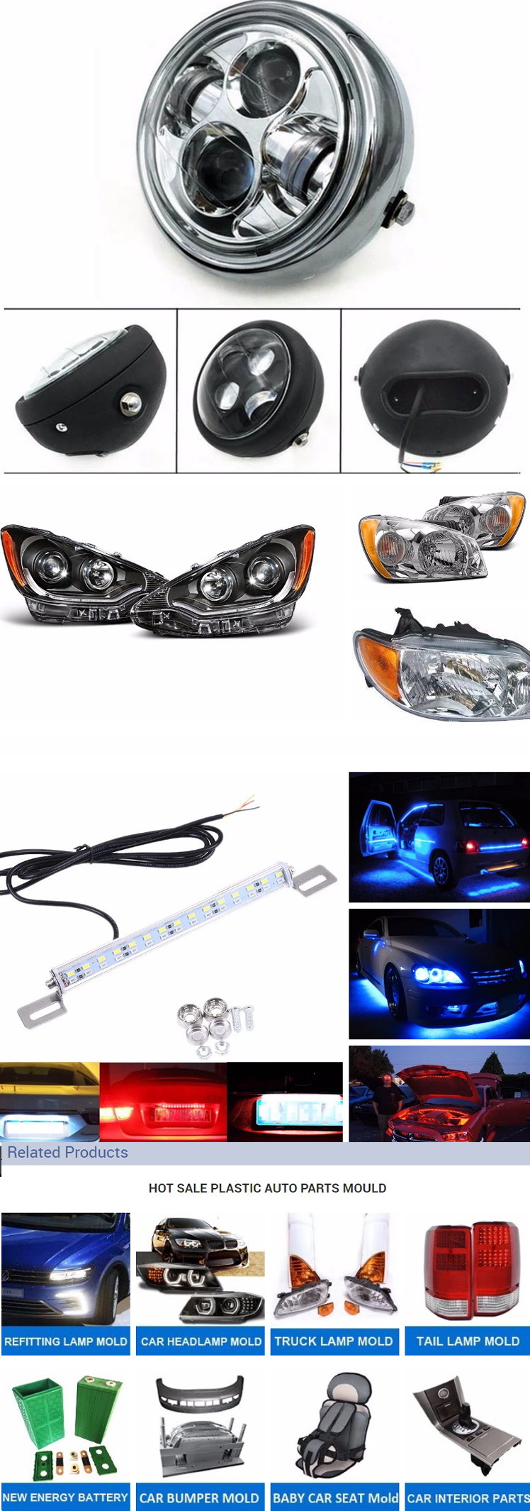 High Quality Car Accessories Modified Car Light Components Auto Lamp Parts