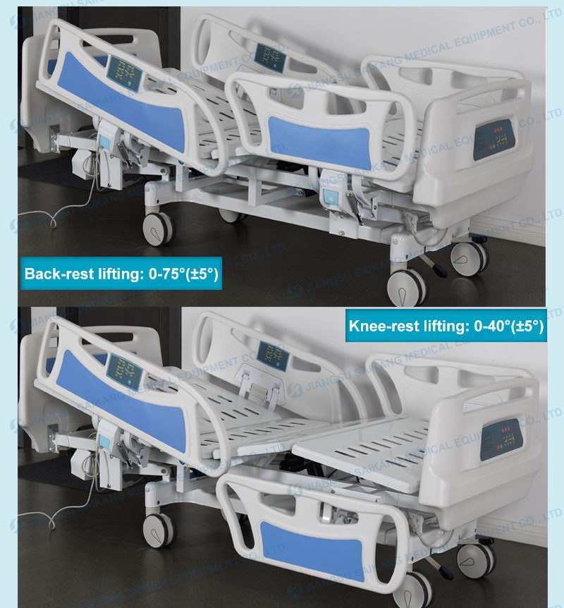 Ordinary Hospital Medical Adjustable Clinic Detachable Patient Sickroom Bed