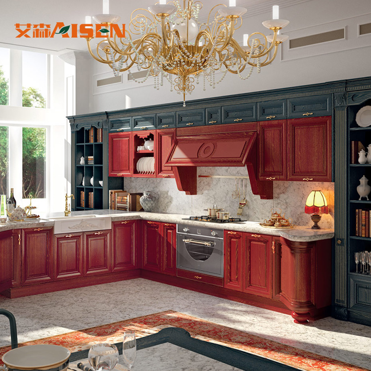 Solid Wood Hot Sale Kitchen Cupboards Kitchen Furniture on Sale