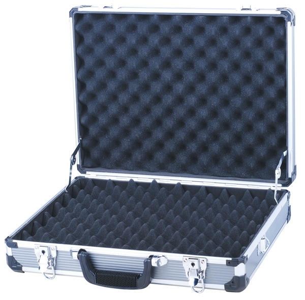 Professional Wholesale Lockable Hard Silver Aluminum Gun Case