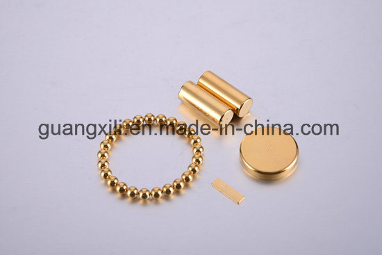 N54m Sintered Round /Ring with NdFeB Magnet Gold Plating