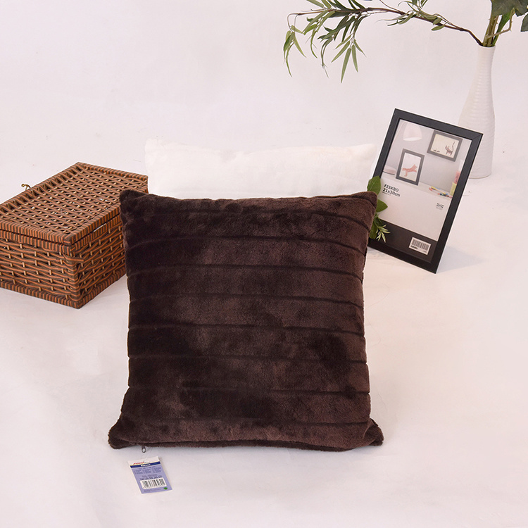 Competitive Price Solid PV Fleece Custom Decorative Cushion