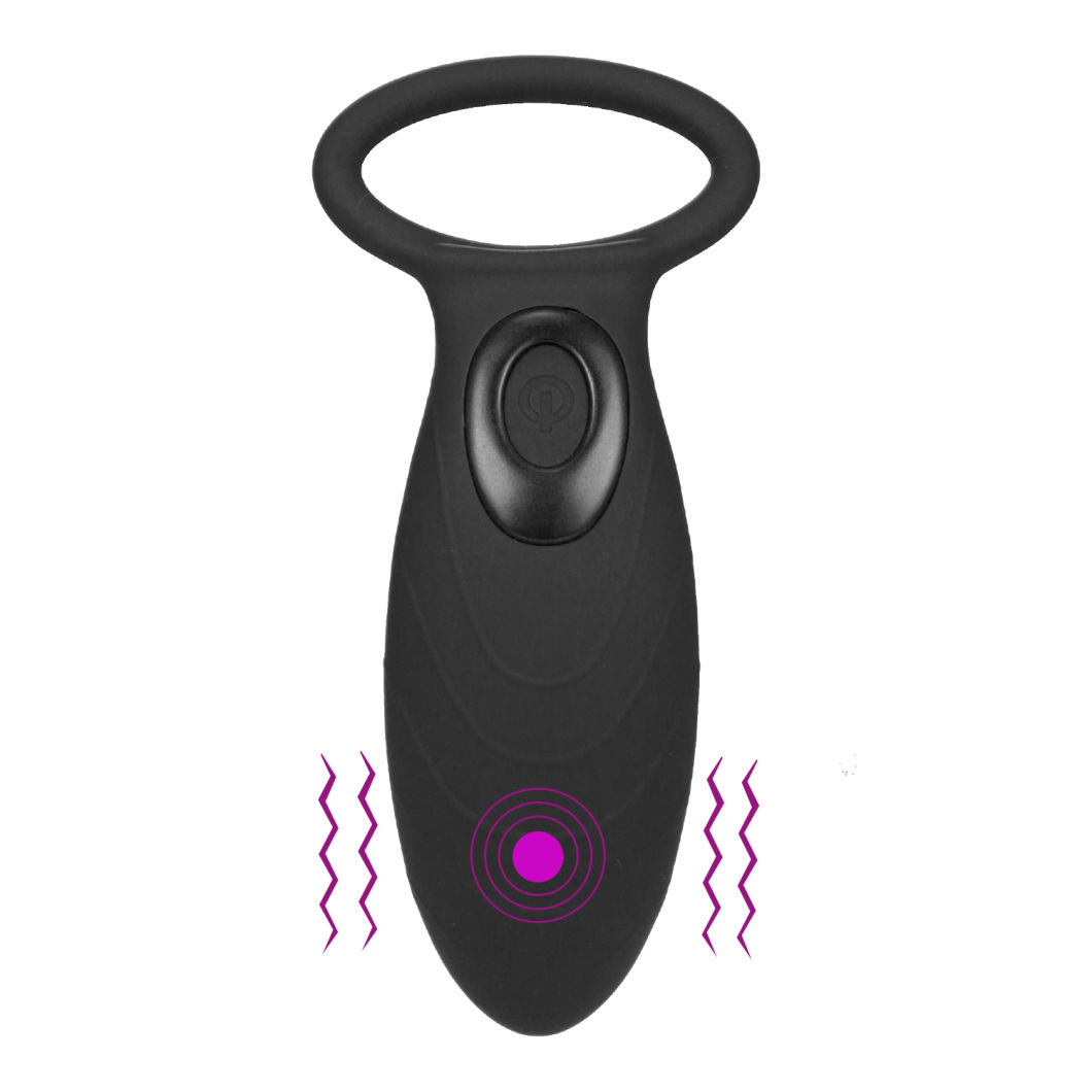 Silicone USB Charging 10 Speed Male Vibrating Lock Cock Ring Sex Toys