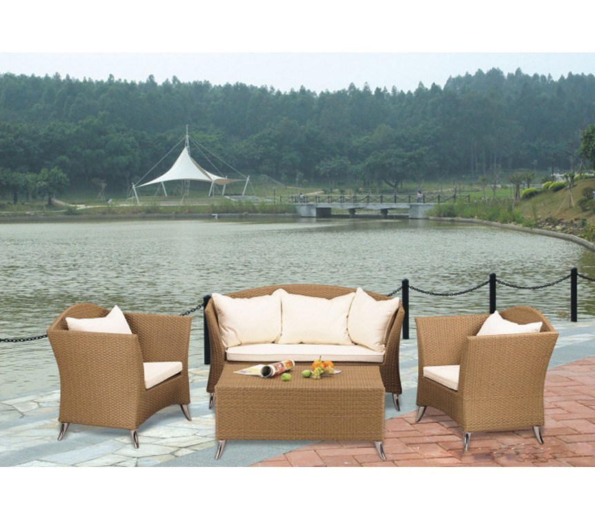 Outdoor Furniture Patio Garden Rattan Wicker Sofa Couch Set