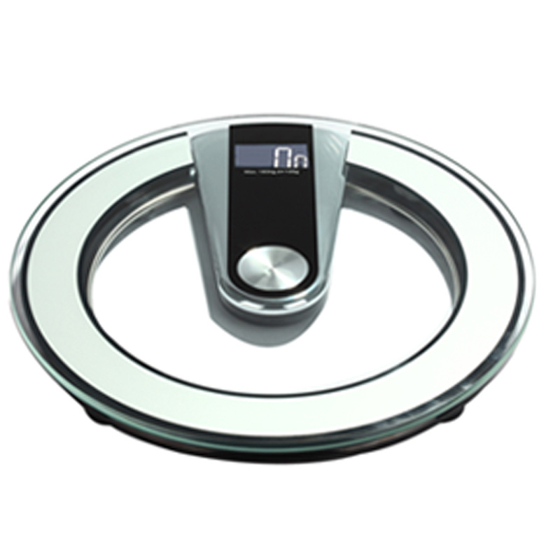 200kg Round Ditial Weight Machine Glass Bathroom Scale