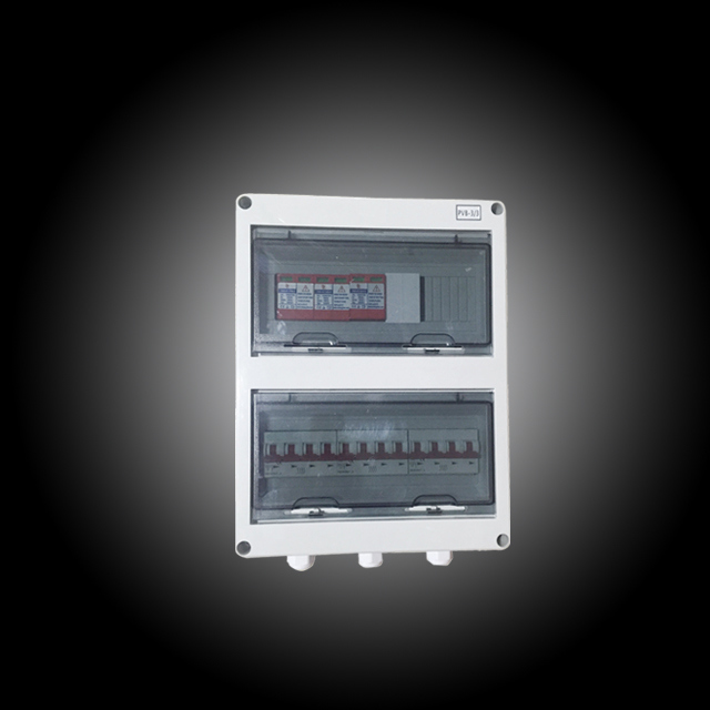 Solar Strings Combiner Box 3 String Input with Fuse and Surge Protection