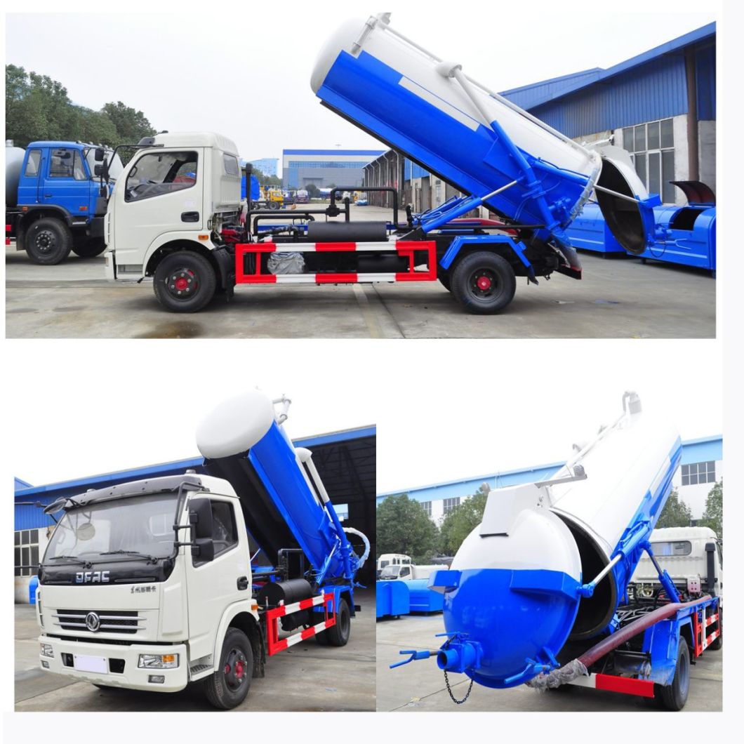 Dongfeng 190HP 10m3 Vacuum Suction Septic Removal Truck