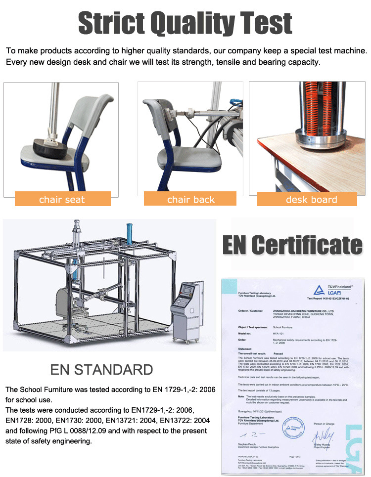 Modern Height Adjustable Metal Frame and Wooden Top Chemical Lab Chair