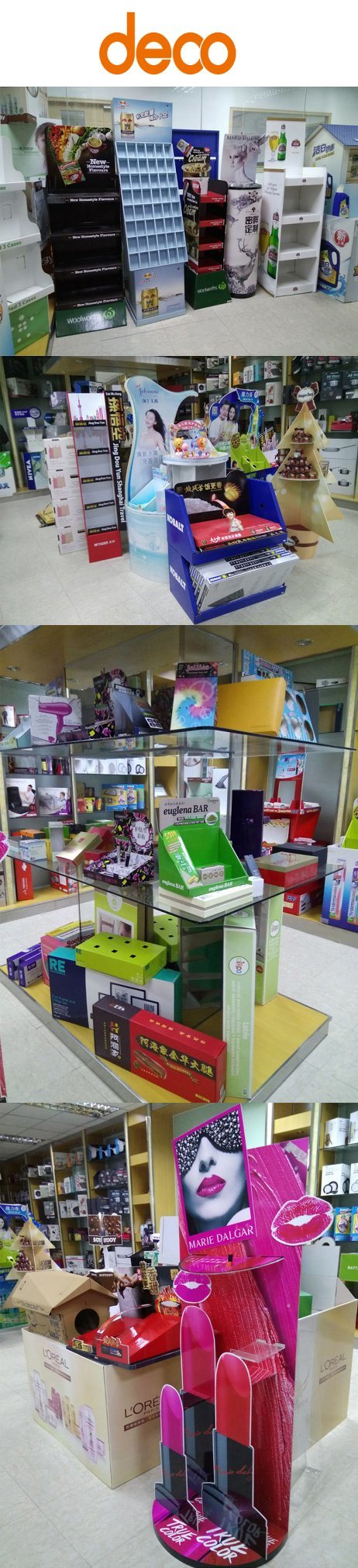 Advertising Equipment 3 -Tier Pop Floor Displays for Baby Diapers