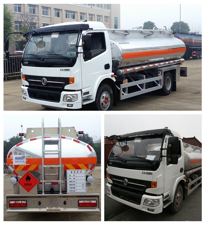 Dongfeng 4X2 Aluminum Alloy 7000 Liters Fuel Refueling Tanker Truck