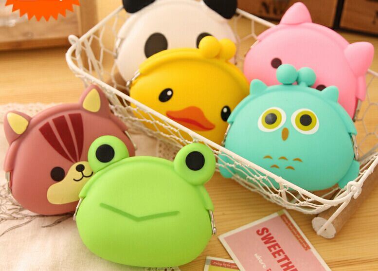 Promotion Gifts Carton Silicone Coin Purse Coin Wallet