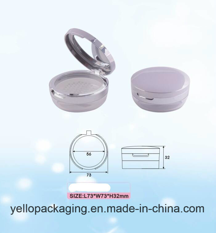 Cosmetic Packaging Powder Foundation Case Loose Powder Case (YELLO-164)