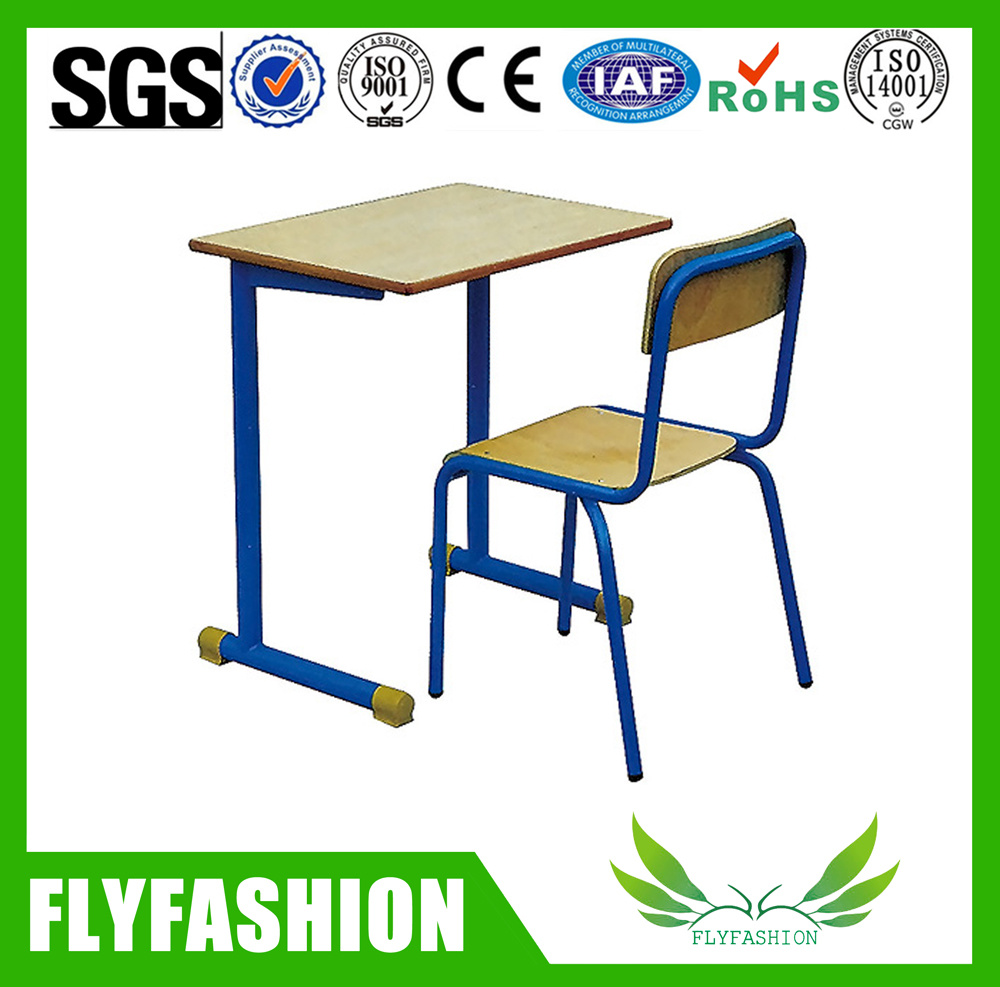Simple School Furniture Single Classroom Desk and Chair for Primary School (SF-28S)