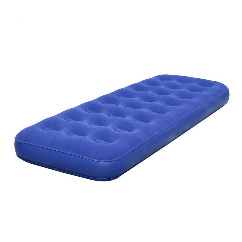 Flocked PVC Inflatable Single Air Bed
