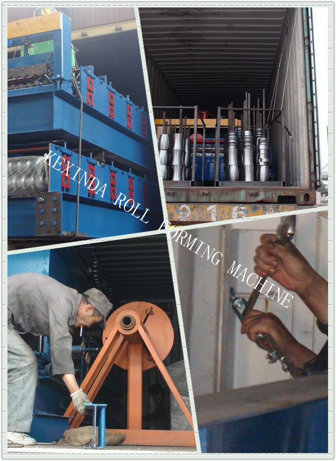 Iron Sheet Roll Forming Line Corrugated Metal Roof Tile Making Machine