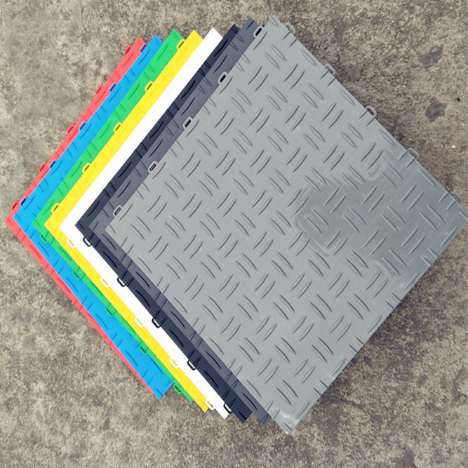 Outdoor Plastic Rubber Sports Flooring Tile/Eco-Friendly Skidproof Plastic Floor