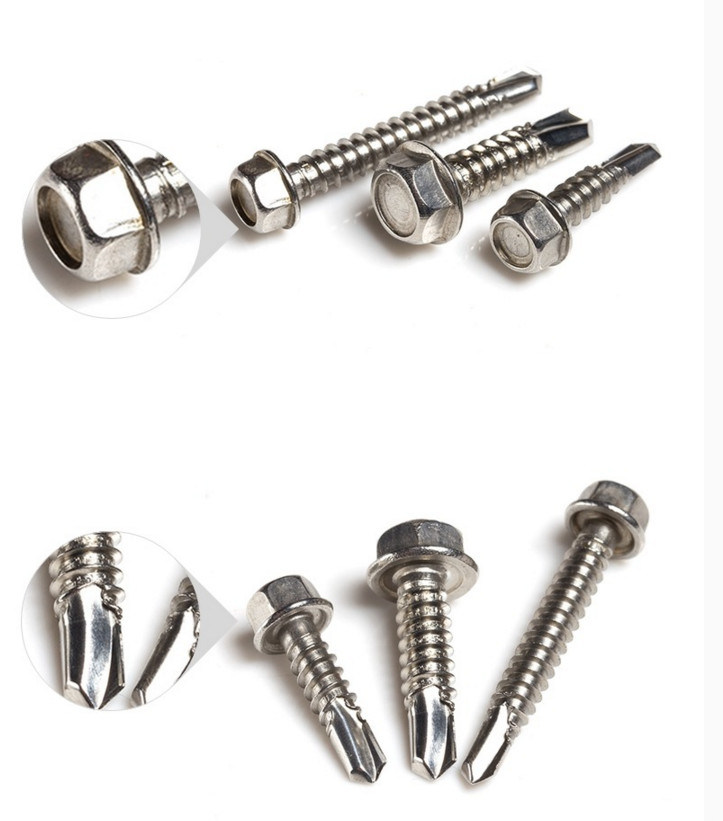 Hexagon Head Self-Drilling and Tapping Screws with Collar