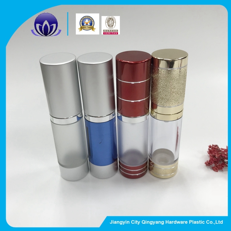 Customized Logo Aluminum Cosmetic Lotion Bottle with Airless Pump