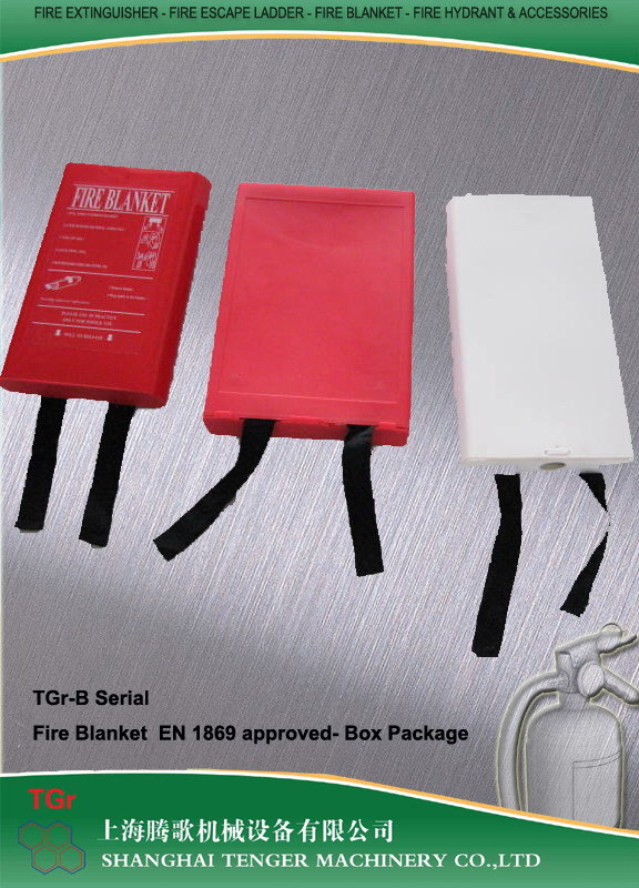 Fire Blanket Red PVC Box Package