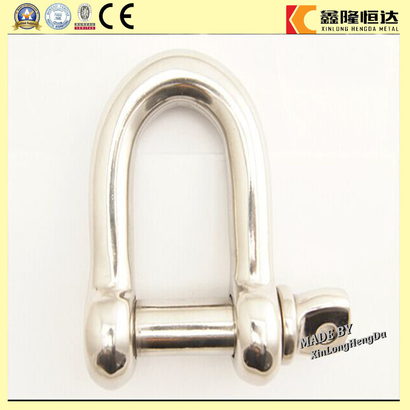 China Factory Supply Rigging Hardware Stainless Steel 4mm Steel Shackle