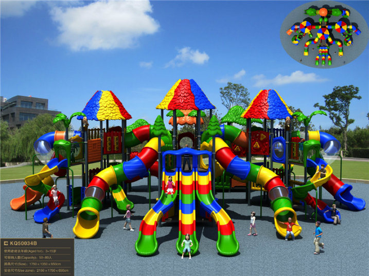 Kaiqi Large Rainbow Forest Themed Children's Playground Set (KQ50034B)