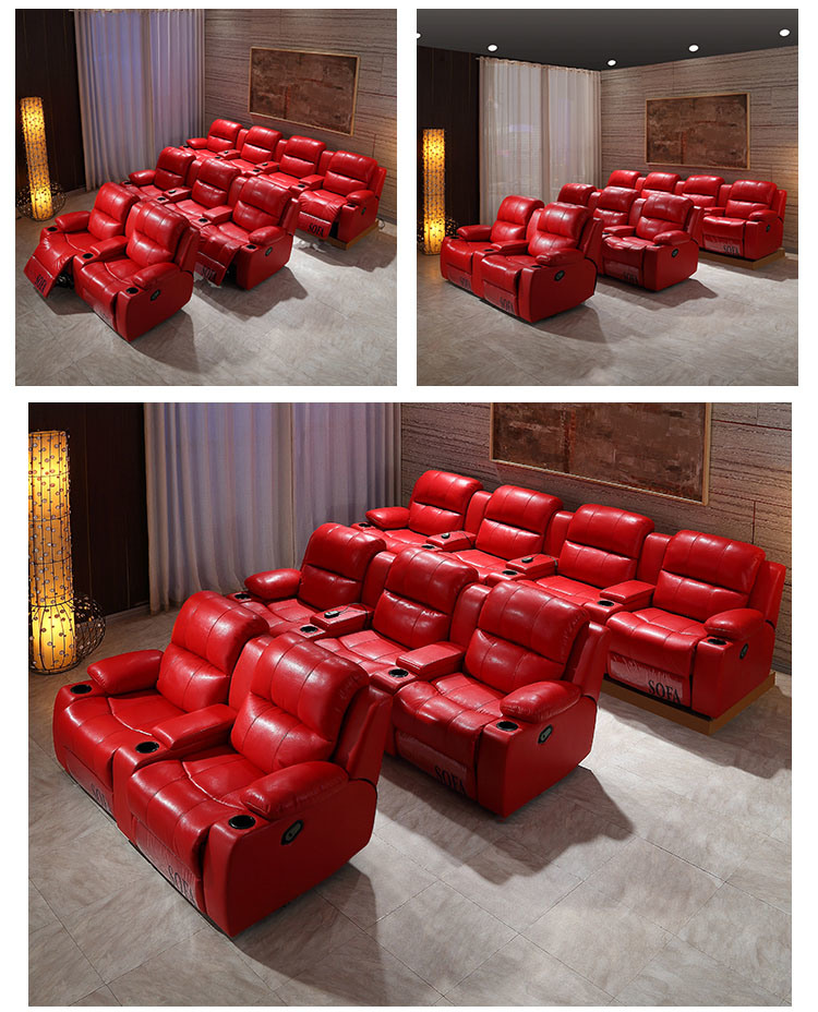 Sectional Cinema Sofa for Home Theater Recliner Sofa
