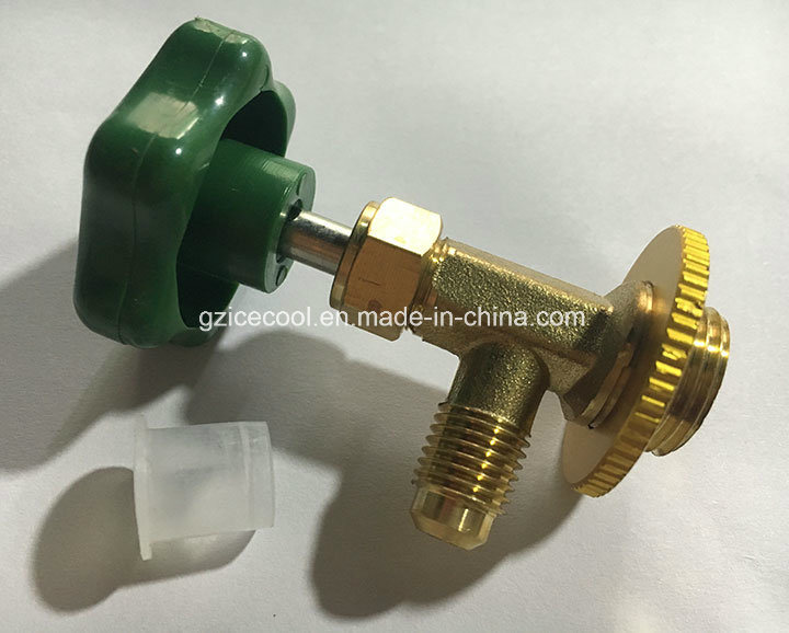 Refrigeration Parts Copper Can Tap Valve Brass Gas Valve for R134A R12 CT-339 CT-338