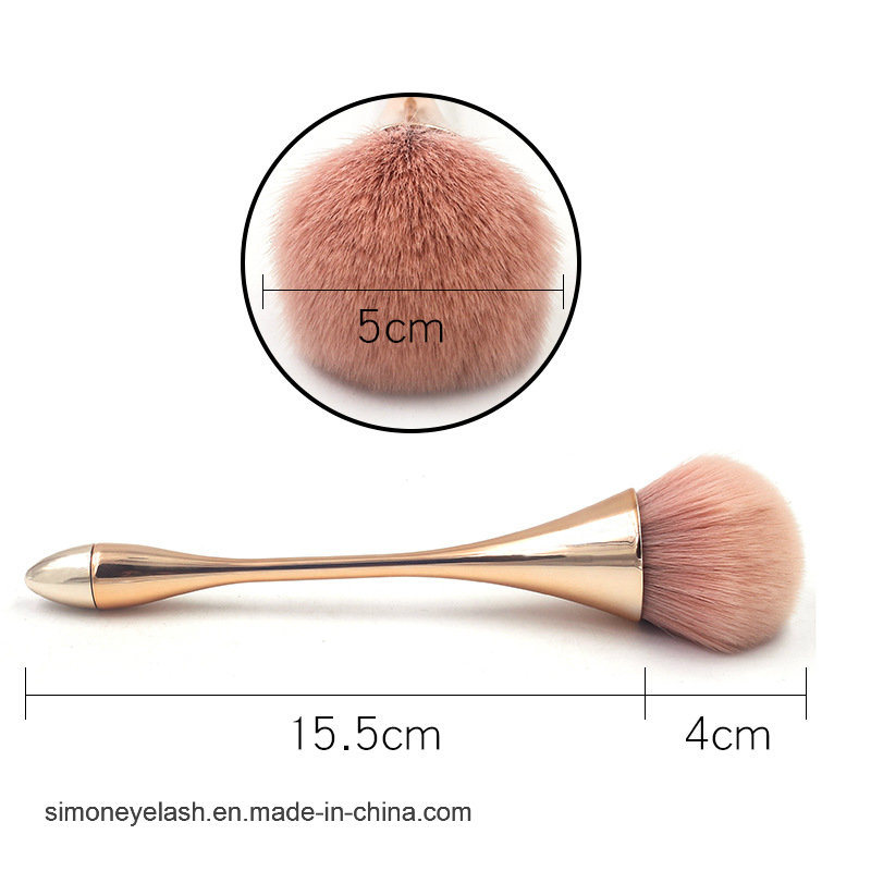 6 Colors Choice Higher Quality Superfine Fiber Plastic Handle Makeup Brush