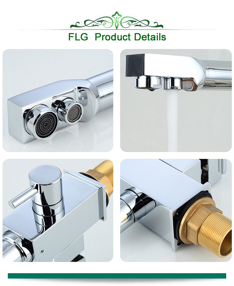 FLG 3 Way Water Tap Dual Lever Kitchen Taps