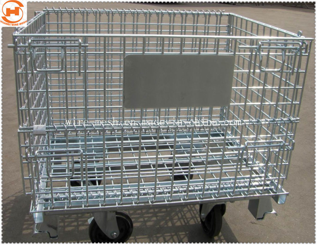 Galvanized Folded Wire Mesh Container