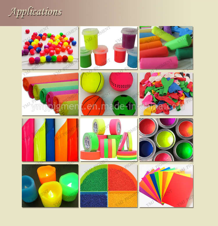 Thermoplastic Fluorescent Pigment for PE, PP, PS, PVC, Pet, ABS Plastics Coloring