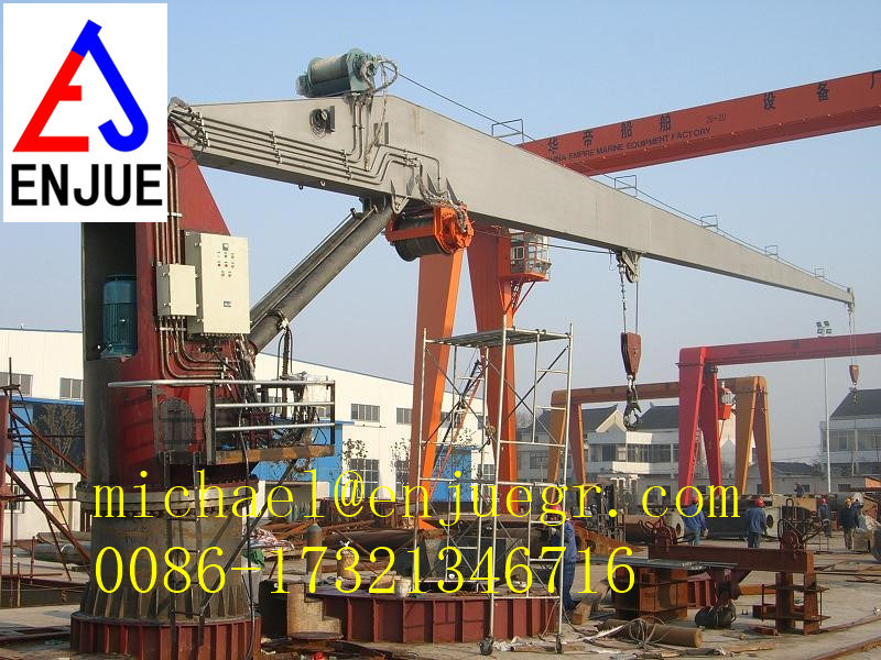 Hydraulic Marine Crane Deck Crane Telescopic Boom Crane