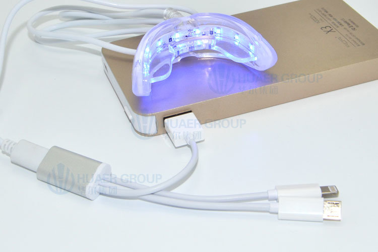 16 LED Connected with iPhone Mini Blue Teeth Whitening Light