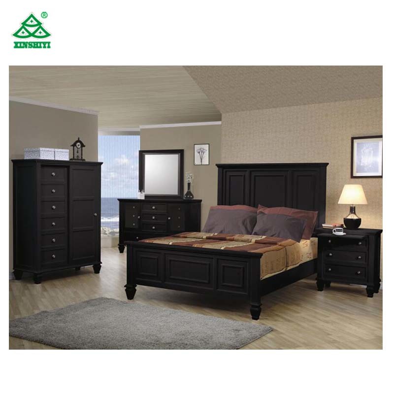 Antique New Design Bedroom Furniture Wooden Bed Selling