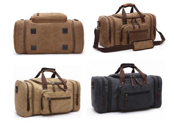 Canvas Travel Tote Luggage Weekend Duffel Travel Bag Sh-16050533