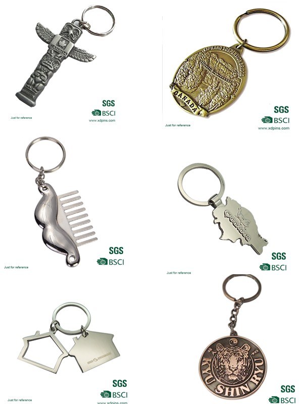 Custom Hotsale Metal Fashion Token Coin Printer Key Rings (w-85)