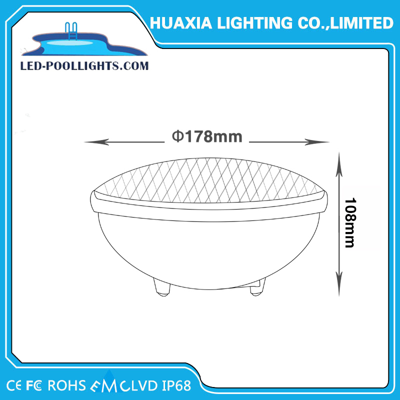 12V PAR56 LED Swimming Pool Lights with Ce RoHS IP68 Certification